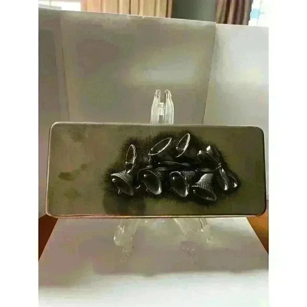 Vintage Metzke Christmas Bells pewter/tin box